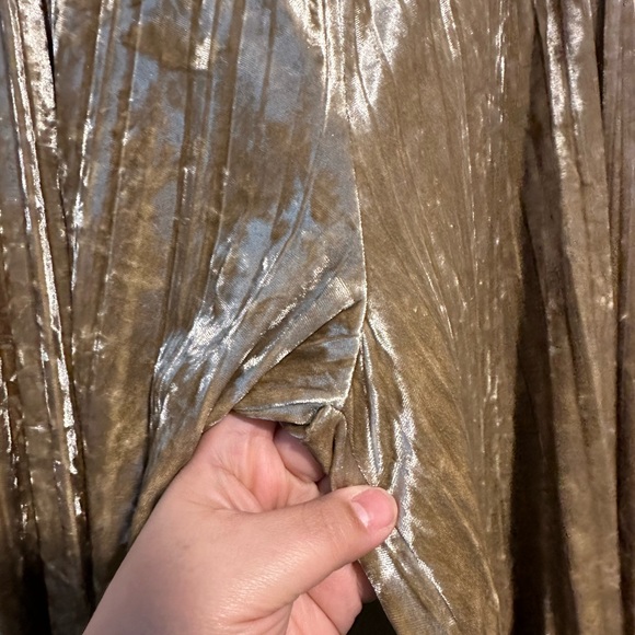 Mayoral Wide Leg Cropped Velvet Pants Capris‎ Size small Pleated - Picture 4 of 9